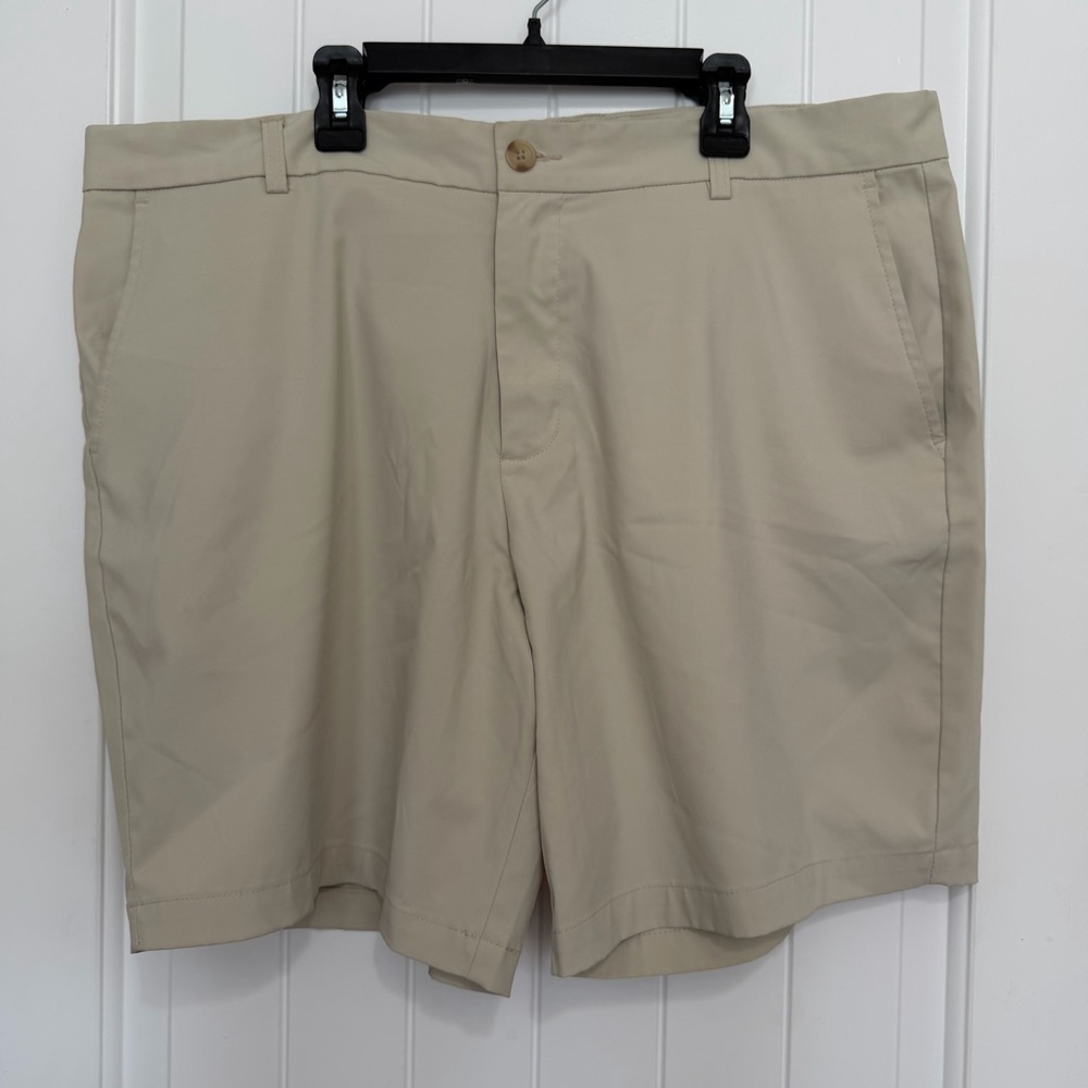Southern Point Co Khaki Chino Golf Shorts Men’s 38 Tan Beige Flat Front Casual